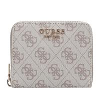 Guess Reißverschlussbörse Damen Laurel II SLG Small Zip Around (SWSG) dark taupe logo