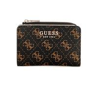 Guess Laurel Kartenetui mit umlaufendem Reißverschluss, Braunes Logo, Einheitsgröße