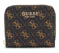 Guess LAUREL SLG SMALL ZIP AROUND, Bnl - Brown Logo, Taglia Unica