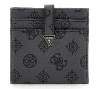 GUESS Laurel SLG Tab Card Case Charcoal Logo