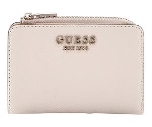 GUESS Laurel Zip Around Card Case Bone
