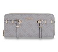 GUESS Geldbörse Leona Logo SLG Zip Around Wallet Bone Logo Creme