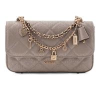 GUESS Libby Flap Crossbody Bag Dark Taupe