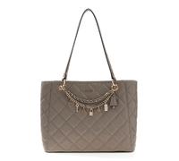 Guess Umhängetasche mit Ketten-Detail Modell 'LIBBY NOEL TOTE' in Taupe, Größe 1