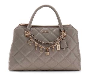 GUESS Libby Two Compartment Tote Dark Taupe