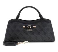 GUESS Lindsey 2 Compartment Satchel S Coal Logo