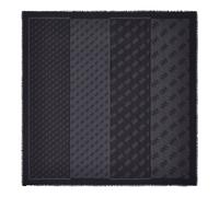 GUESS Lindsey Jacquard Kefiah 120X120 Coal Logo