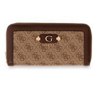 GUESS Lindsey SLG Zip Around Wallet L Latte Logo