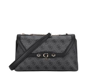 Guess Lindsey XBody Flap - Umhängetasche 27 cm (coal logo)