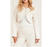 GUESS Lorraine Jacket Ivory Cropped Bone Größe: 44 | Cropped-Jacken Outlet | Damen | Weiß