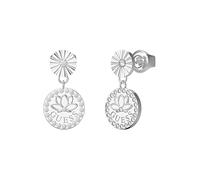 GUESS Lotus Hänge-Ohrringe Lotusblüte JUBE01344JWRHT-U / JUBE01344JWYGT-U, Einheitsgröße, Nicht-Edelmetall, Kein Edelstein