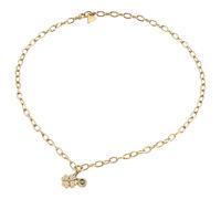 GUESS Halskette Love Bites 16-18" Lucky Charm Pave Necklace Yellow Gold goldfarben