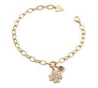 GUESS Love Bites Lucky Charm Pave Bracelet S Yellow Gold