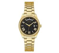Guess Luna Damen Armbanduhr, Gold, Edelstahlarmband, 5 bar Wasserdichtigkeit - 46 mm Gehäuse, GW0307L2 SP
