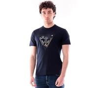 Guess M6GI11K2992 Cn Ss Triangle Hd Mu Herren T-Shirt, navy, XL