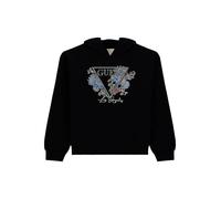 GUESS Mädchen Eco Hooded Love Sweatshirt, Schwarz (Jet Black), 12 Jahre