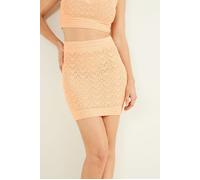 GUESS Magdalena Sweater Soft Mini Skirt Peach Größe: L | Miniröcke Outlet | Damen | Orange
