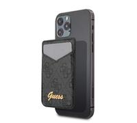 Guess Magsafe Kartensteckplatz für Ihr Smartphone, Grau, Leder, Unisex, 1x Kartenfach, MagSafe-Technologie, Schlank, Rindsleder