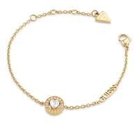 GUESS M'ama Non M'ama Heart Crystal Bracelet S Yellow Gold