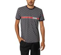 Guess Activewear T-Shirt mit Logo-Muster Modell 'JAMEY' in Black, Größe L
