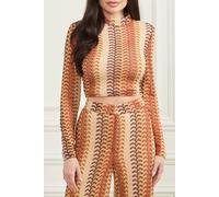 GUESS Marciano By Autumn Fearne Top Rust Brown Multi Größe: L | Blusen Outlet | Damen | Braun