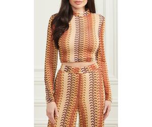 GUESS Marciano By Autumn Fearne Top Rust Brown Multi Größe: XS | Blusen Outlet | Damen | Braun