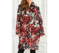 GUESS Marciano By Belle Faux Fur Coat Leopard Rose Print Größe: XS | Kunstfell-Mäntel Outlet | Damen | Rosa