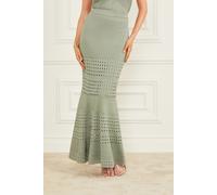GUESS Marciano By Henley Long Skirt Malibu Sage Multi Größe: XXS | Maxiröcke Outlet | Damen | Grün