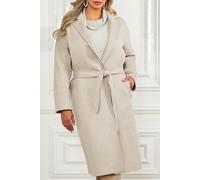 GUESS Marciano By Maxime Long Coat Light Grey Wrap Multi Größe: 38 | Wickelmäntel Outlet | Damen | Grau