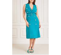 GUESS Marciano By Megan Dress Violet Teal Größe: 48 | Midikleider Outlet | Damen | Cyan