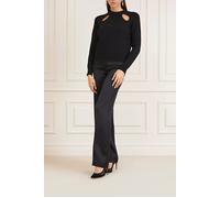 GUESS Marciano By Meryl Cut Out Top Sw Jet Black Größe: XXS | Strickpullover Outlet | Damen | Schwarz