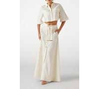 GUESS Marciano By Pat Cropped Shirt Sandy Shore Größe: 42 | Business hemden Outlet | Damen | Braun