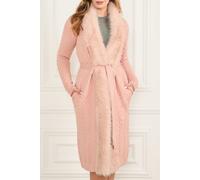 GUESS Marciano By Paula Faux Fur Long Cardi Smooth Pink Größe: M | Kunstfell-Jacken Outlet | Damen | Rosa