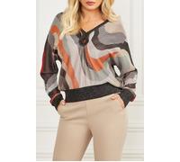 GUESS Marciano By Scarlett Bat Sleeve Highlow All Over Knitt Größe: L | Strickpullover Outlet | Damen | Rot