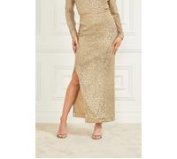 GUESS Marciano By Sparkle The Dark Fantasy Gold Maxi Skirt S Größe: XS | Maxiröcke Outlet | Damen | Gelb