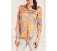 GUESS Marciano By The Icon Blouse Prin Sunburst Orange Größe: S | Blusen Outlet | Damen | Orange