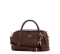 GUESS Marsha Box Satchel Espresso