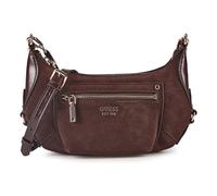 Guess Marsha Umhängetasche Leder 25 cm braun