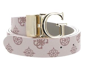 GUESS Masie Adjustable & Reversible Pant Belt W85 Rose Logo