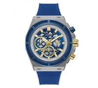 Guess Armbanduhr MASTERPIECE GW0713G1 Herren Nylon/Silikon Silber/Blau