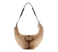 GUESS Mavis Kunstfell Hobo-Bag, Schultertasche, Braun