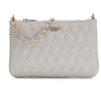 GUESS Maxine Quilted Flat Pouch Light Taupe