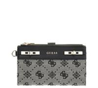 Guess Melinda Logo Slg Dbl Zip Ornzr black logo