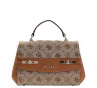 GUESS Melinda Logo Top Handle Bag Latte Logo
