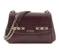 GUESS Schultertasche Abendtasche Melinda Mini Convertible Xbody Flap Bag Burgundy weinrot