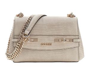 GUESS Melinda Mini Convertible Xbody Flap Bag Light Taupe