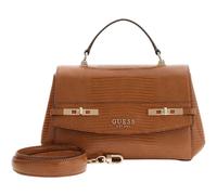 GUESS Melinda Top Handle Flap Bag Cognac
