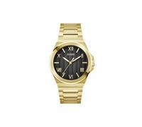 Guess Armbanduhr Vinyl GW0789G2 – Herren – Quarz, Edelstahlarmband, Mineralglas – Gold