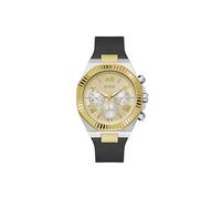 GUESS Herren Analog Quarz Uhr mit Leder Armband GW0791G1