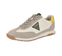 GUESS Men's Gobert Sneaker, Medium Natural/Beige Multi 101, 41 EU